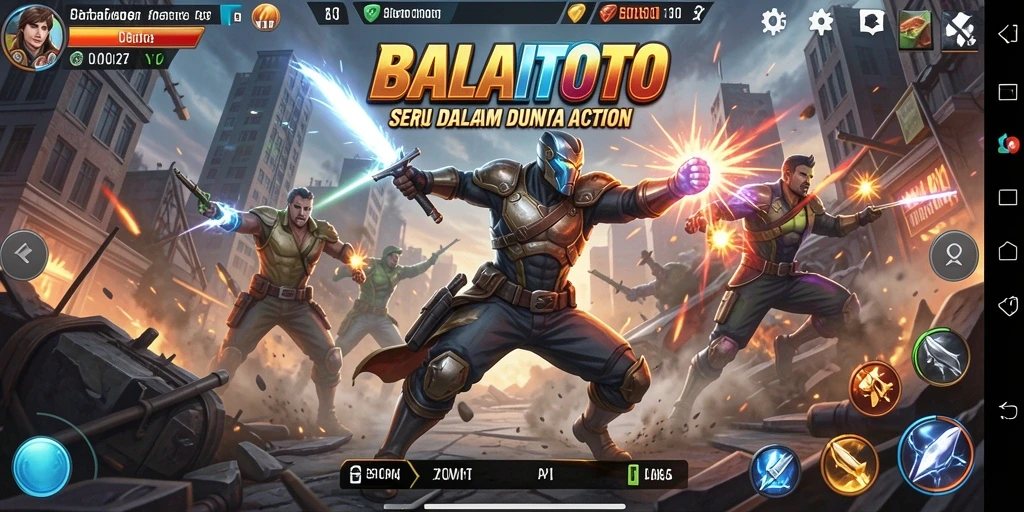 Screenshot BALAITOTO menampilkan pertarungan menegangkan dengan grafis yang epic.