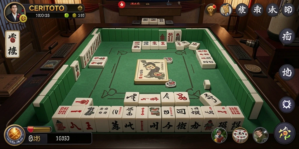 Tampilan gameplay Mahjong yang menakjubkan dari CERITOTO.