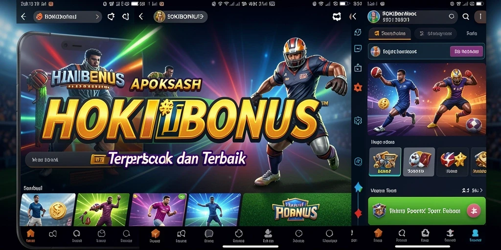 Tampilan antarmuka HOKIBONUS yang menarik dengan fitur taruhan olahraga.