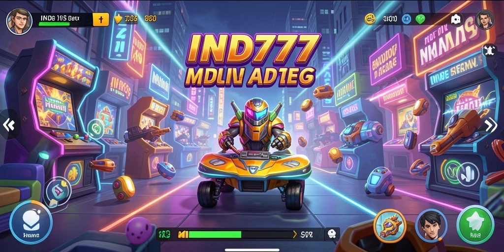 Screenshot IND777 menunjukkan gameplay seru dengan aksi cepat dan tantangan menarik.