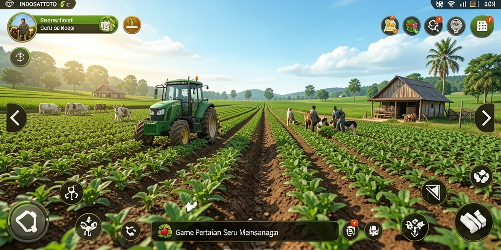 Gameplay seru saat bertani dengan berbagai tanaman di INDOSATTOTO.