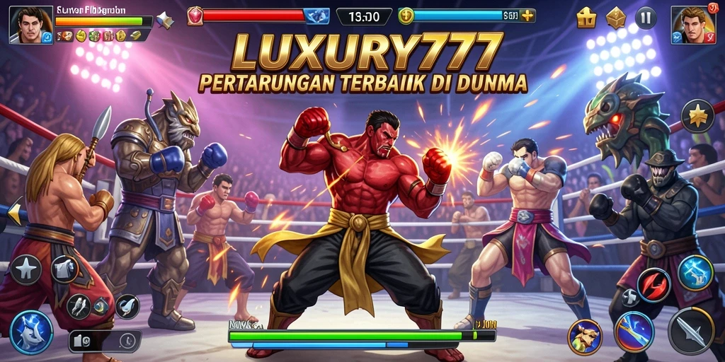 Gameplay seru dengan pertarungan karakter unik di LUXURY777.