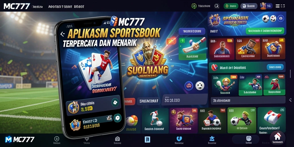 Screenshot utama MC777 menunjukkan gameplay Sportsbook yang menarik dan dinamis.
