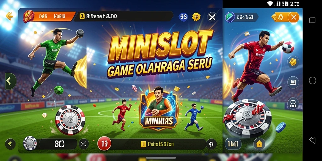Tampilan gameplay seru dan menarik dari MINISLOT dalam tema olahraga.