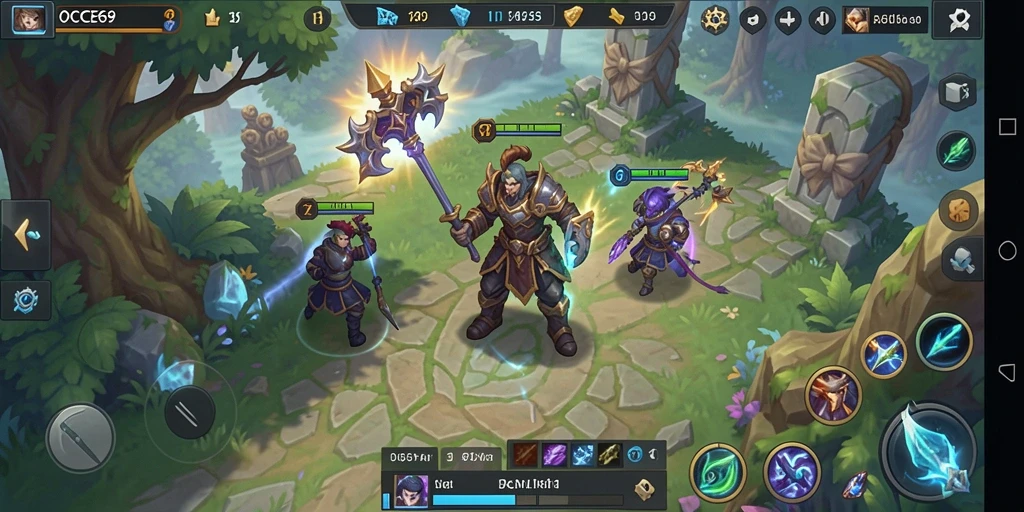 Tampilan gameplay OCE69 yang penuh aksi dalam dunia ARPG.