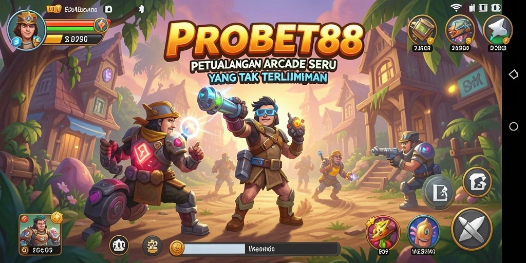 Screenshot gameplay PROBET88 menampilkan aksi seru dalam permainan arcade.