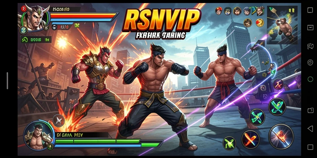 Gameplay RSNVIP yang intens dan penuh aksi.