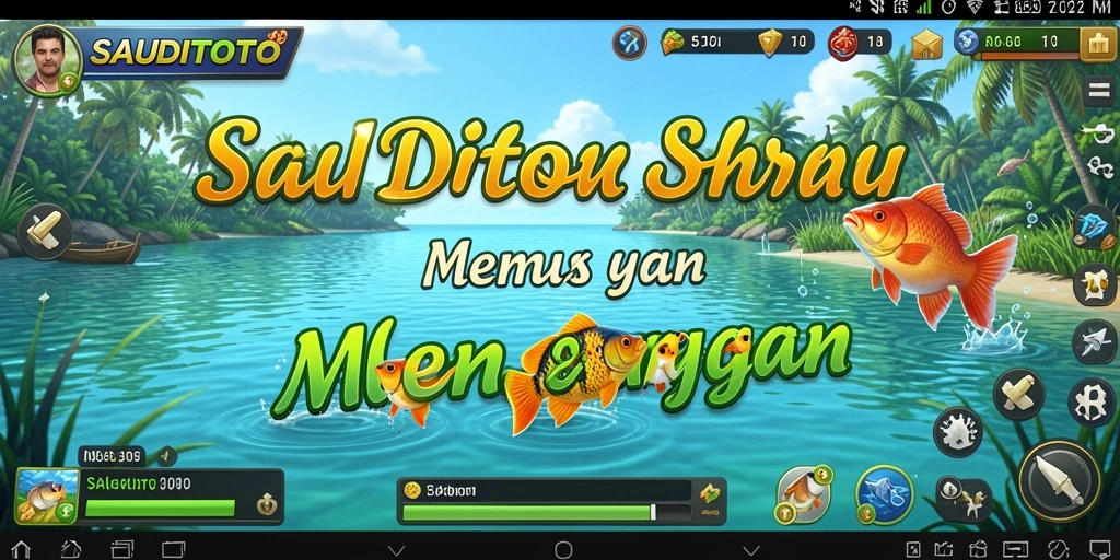 Gameplay seru dalam SAUDITOTO dengan berbagai lokasi memancing.