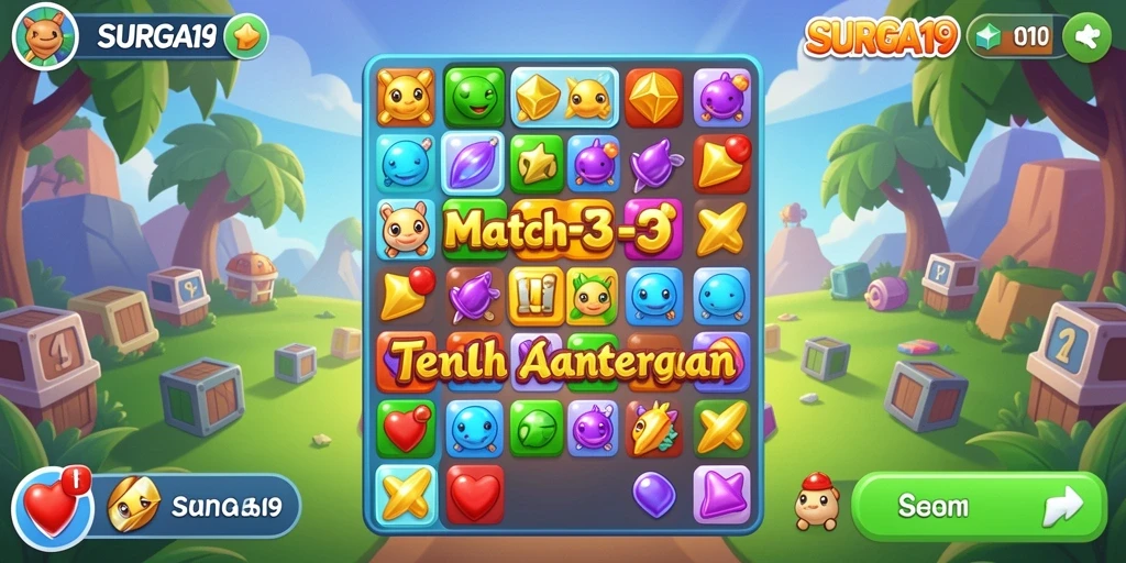 Tampilan gameplay SURGA19 yang seru dan menantang.