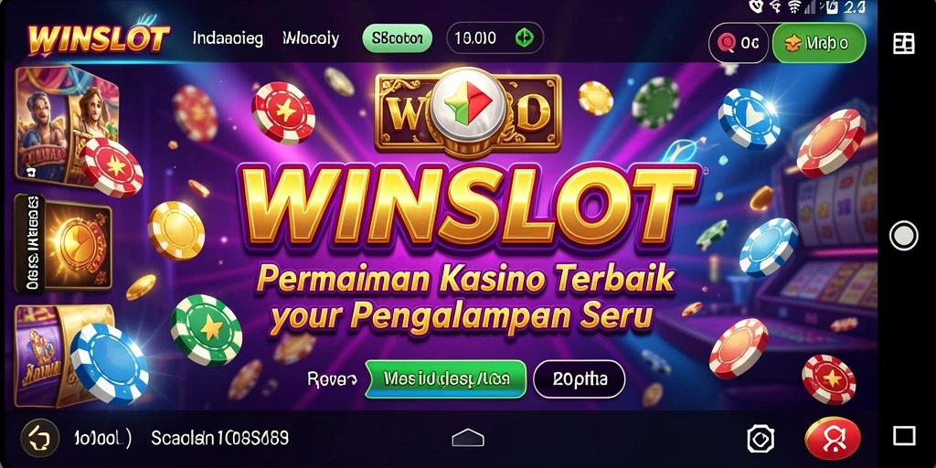 Screenshot utama WINSLOT menampilkan gameplay mendebarkan dari permainan slot.